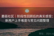 蘑菇社区｜阶段性回顾后的真实感受：新用户上手难度与常见问题整理