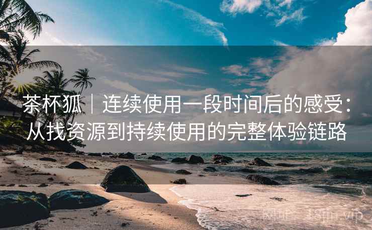 茶杯狐|连续使用一段时间后的感受:从找资源到持续使用的完整体验链路 茶杯狐|连续使用一段时间后的感受:从找资源到持续使用的完整体验链路