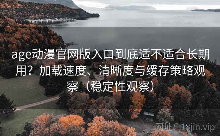 age动漫官网版入口到底适不适合长期用？加载速度、清晰度与缓存策略观察（稳定性观察）